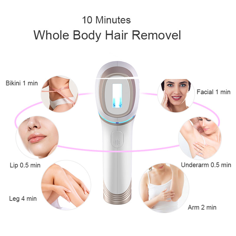 IPL Ice Cooling Laser Hair Removal Device – Painless Home Use 590nm